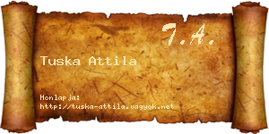 Tuska Attila névjegykártya